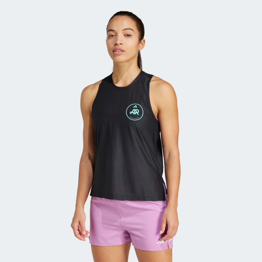 Black Running Tank Top