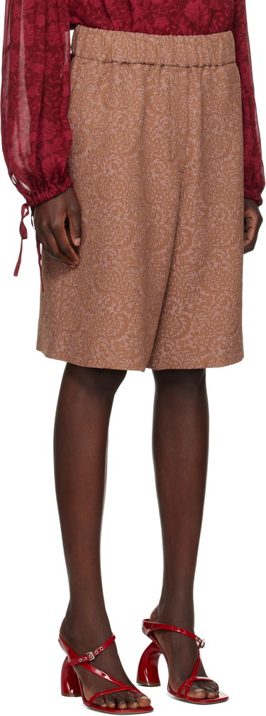 Šortky Dries Van Noten Dries Van Noten Jacquard Shorts Hnedá | 251-010912-1225, 1