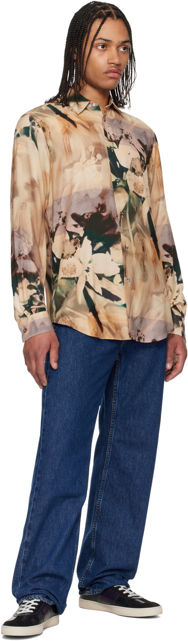 Košeľa Paul Smith Paul Smith Viscose Painted Photograph Print Shirt Béžová | M1R-901U-P02653, 3
