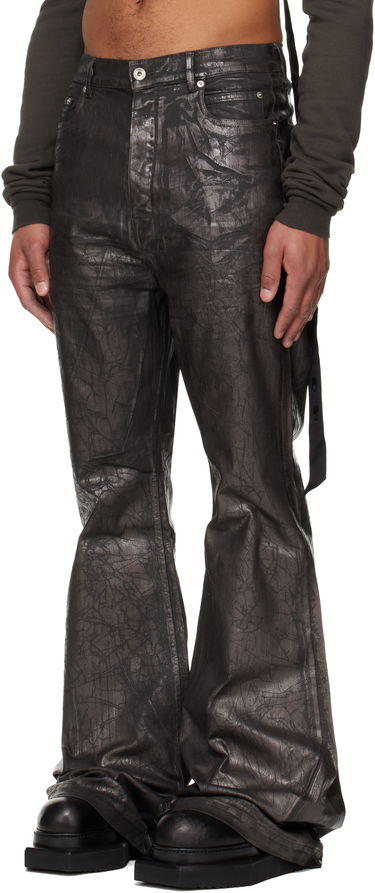 Džínsy Rick Owens Rick Owens DRKSHDW Concordians Bolan Bootcut Jeans Metalická | DU02E7365 SBZMC, 3