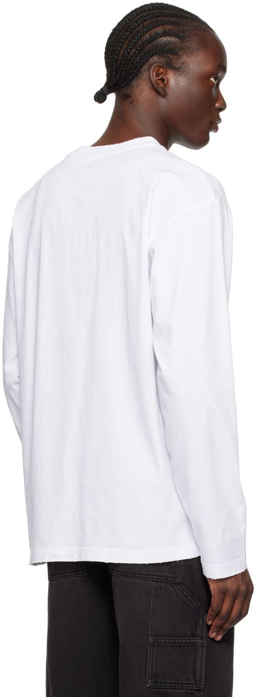 Tričko We11done Monster Graphic Long Sleeve T-Shirt Biela | WD-TT2-24-747-U-WH, 2