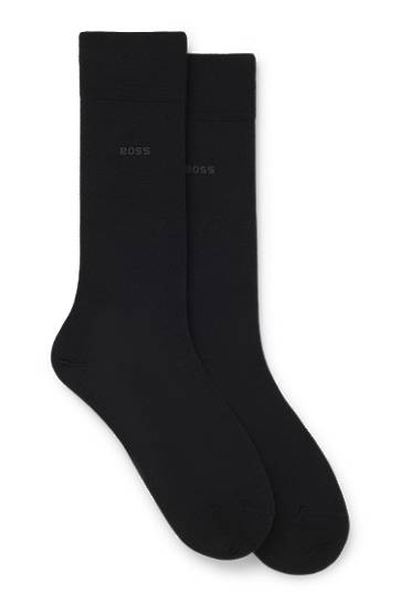 Ponožky BOSS Two-Pack of Wool Blend Socks Čierna | 50509431