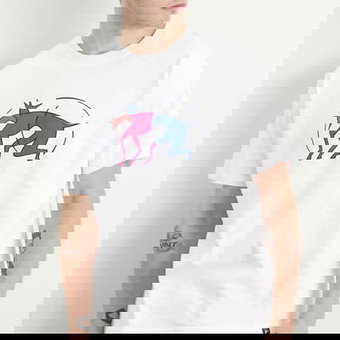 Tričko By Parra Parra The Zoomies T-Shirt Biela | 54120-WHT, 5