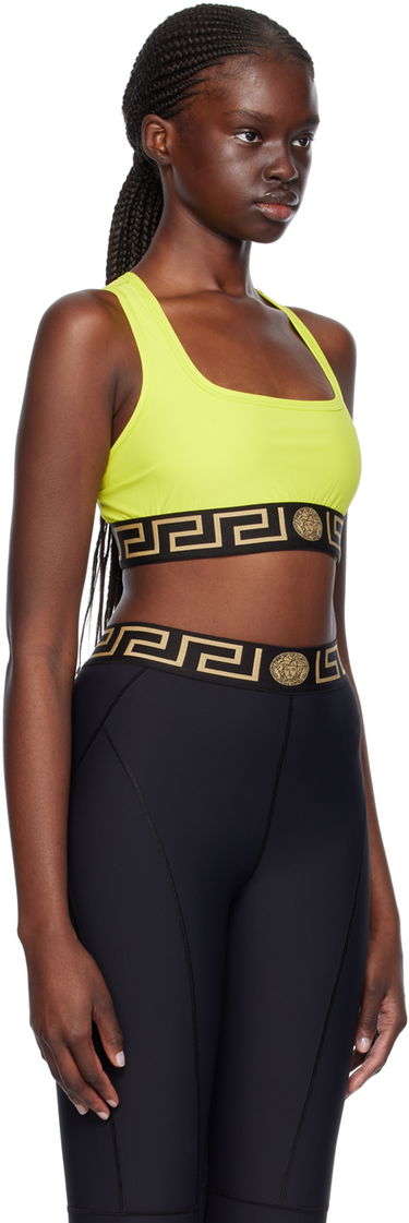 Podprsenka Versace Greca Border Sports Bra Žltá | 1004104_1A06229_2Y870, 1