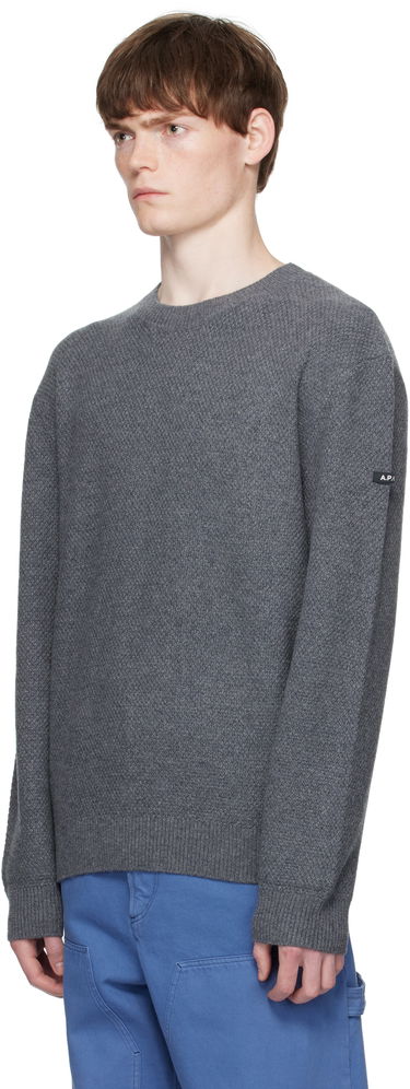 Sveter A.P.C. A.P.C. Thomas Knit Sweater Šedá | WVBCZ-H23434, 3