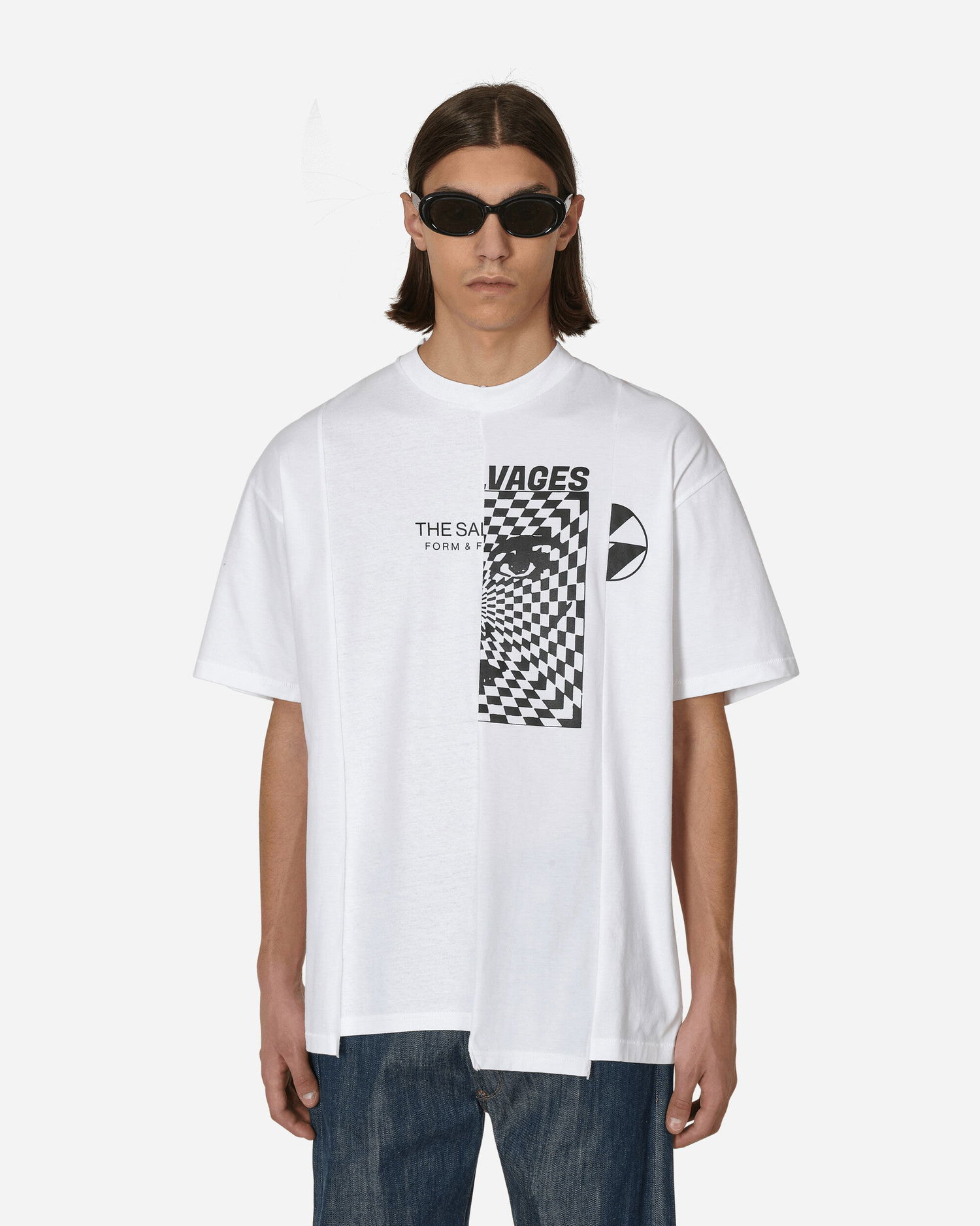 Tričko The Salvages Reconstructed T-Shirt Biela | SS230624WHT WHITE, 1