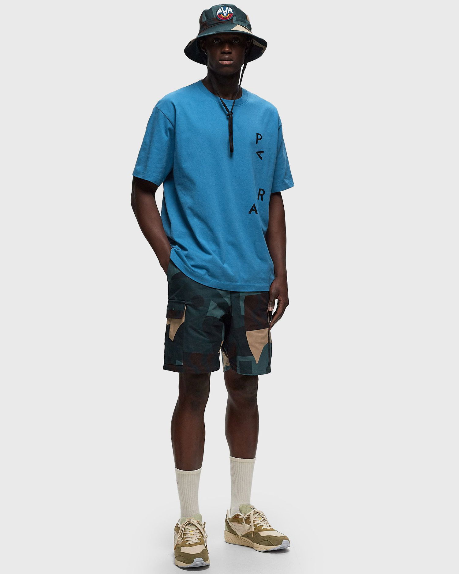Šortky By Parra Parra Distorted Camo Shorts, Size Large Zelené | 51242, 1