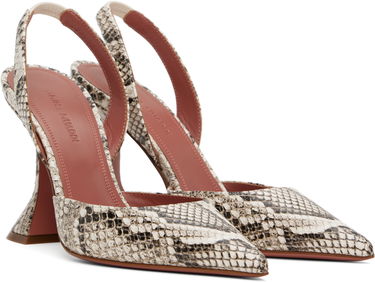 Tenisky a topánky Amina Muaddi Amina Muaddi Holli Slingback Heels Béžová | HOLLI SLING SNAKE, 3