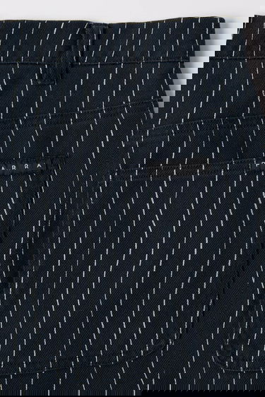 Nohavice By Parra Meandering Pinstripe Chinos Navy | 54245, 5