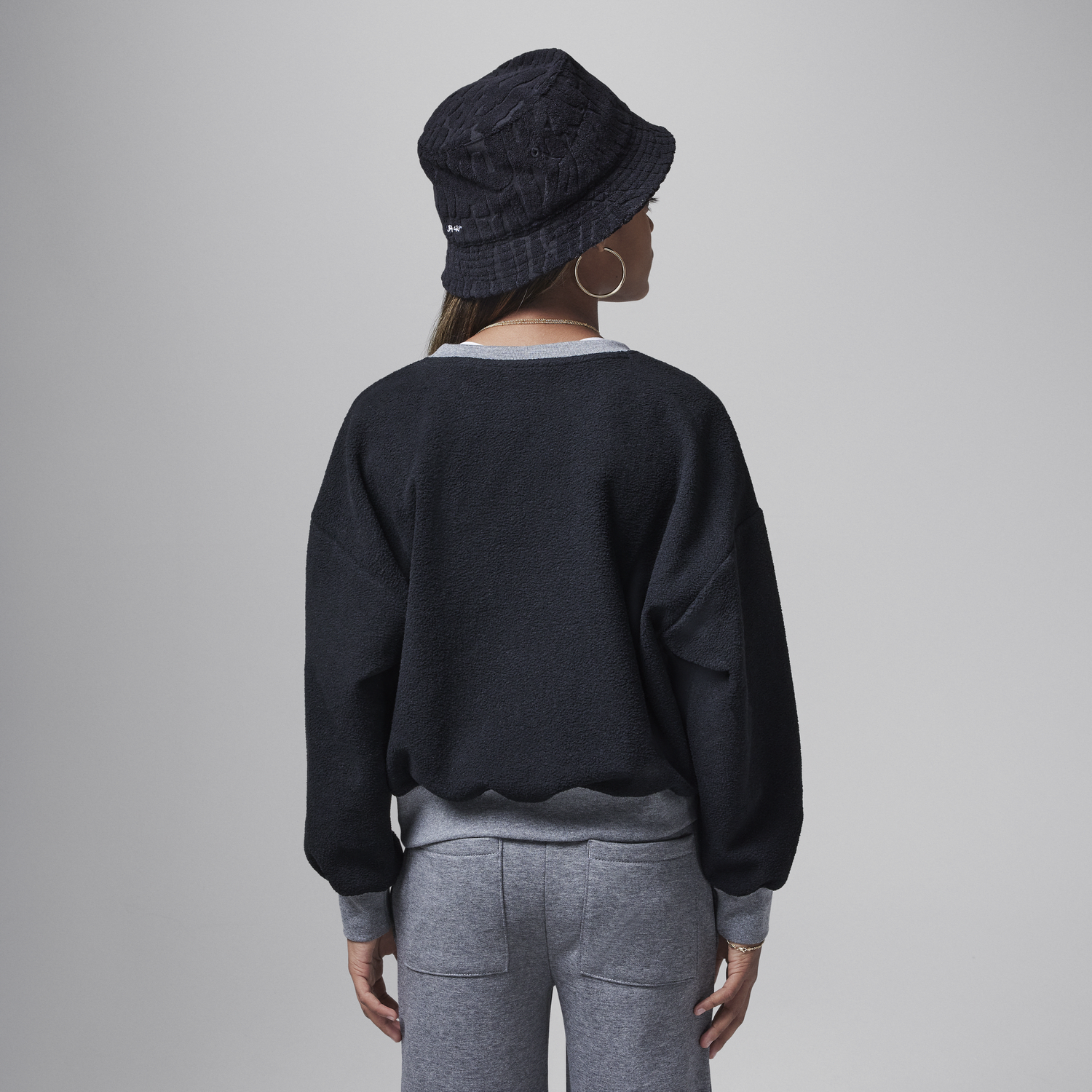 Mikina Jordan Jordan Meta-Enchantment Fleece Crewneck Sweatshirt Čierna | HQ8191-010, 1