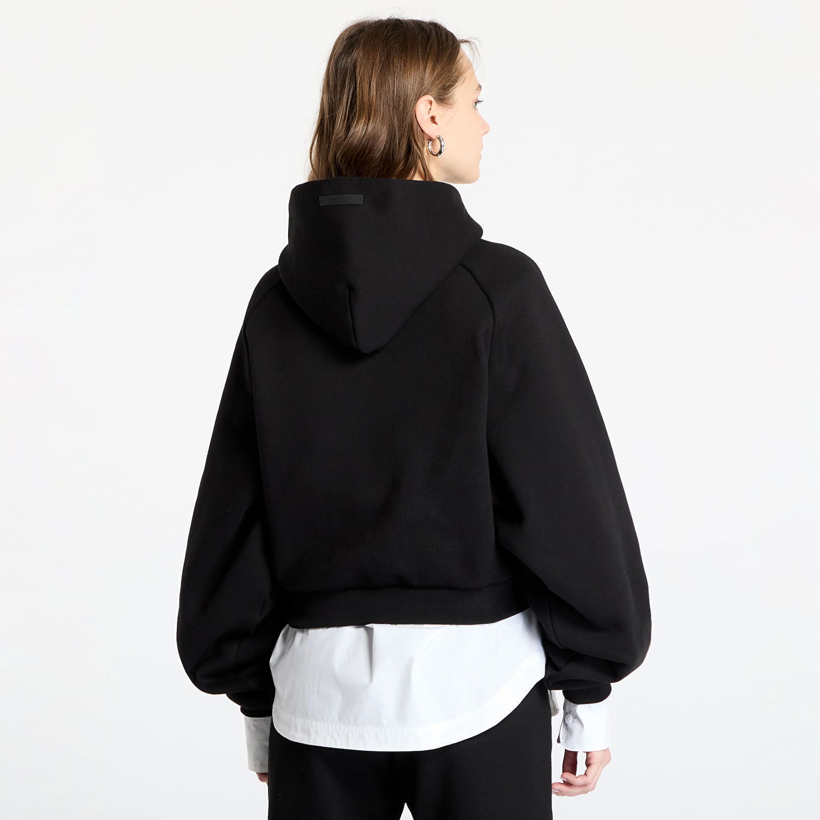 Essentials Fleece Cropped Hoodie