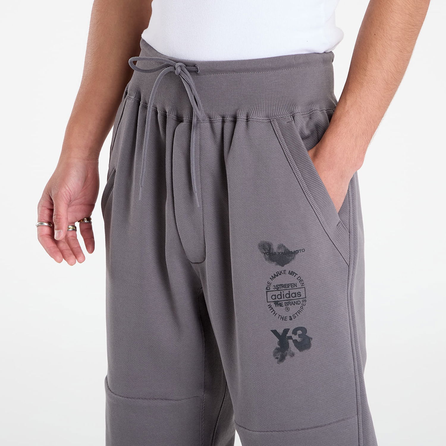Tepláky Y-3 Track Pant Granite Šedá | JZ0723, 1