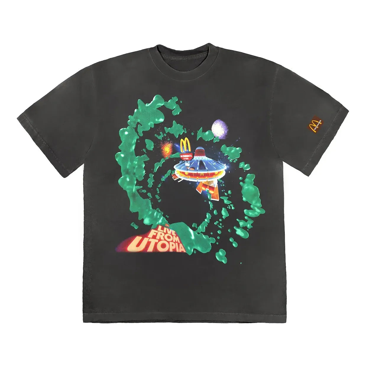 Tričko Cactus Jack by Travis Scott Travis Scott Utopia T-Shirt Čierna | CJMD-SS117, 0