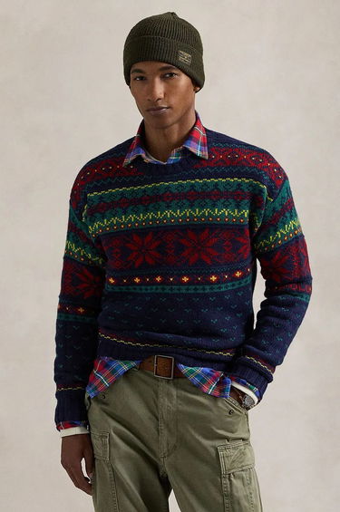 Sveter Polo by Ralph Lauren Fair Isle Wool Sweater Modrá | 710949297, 0
