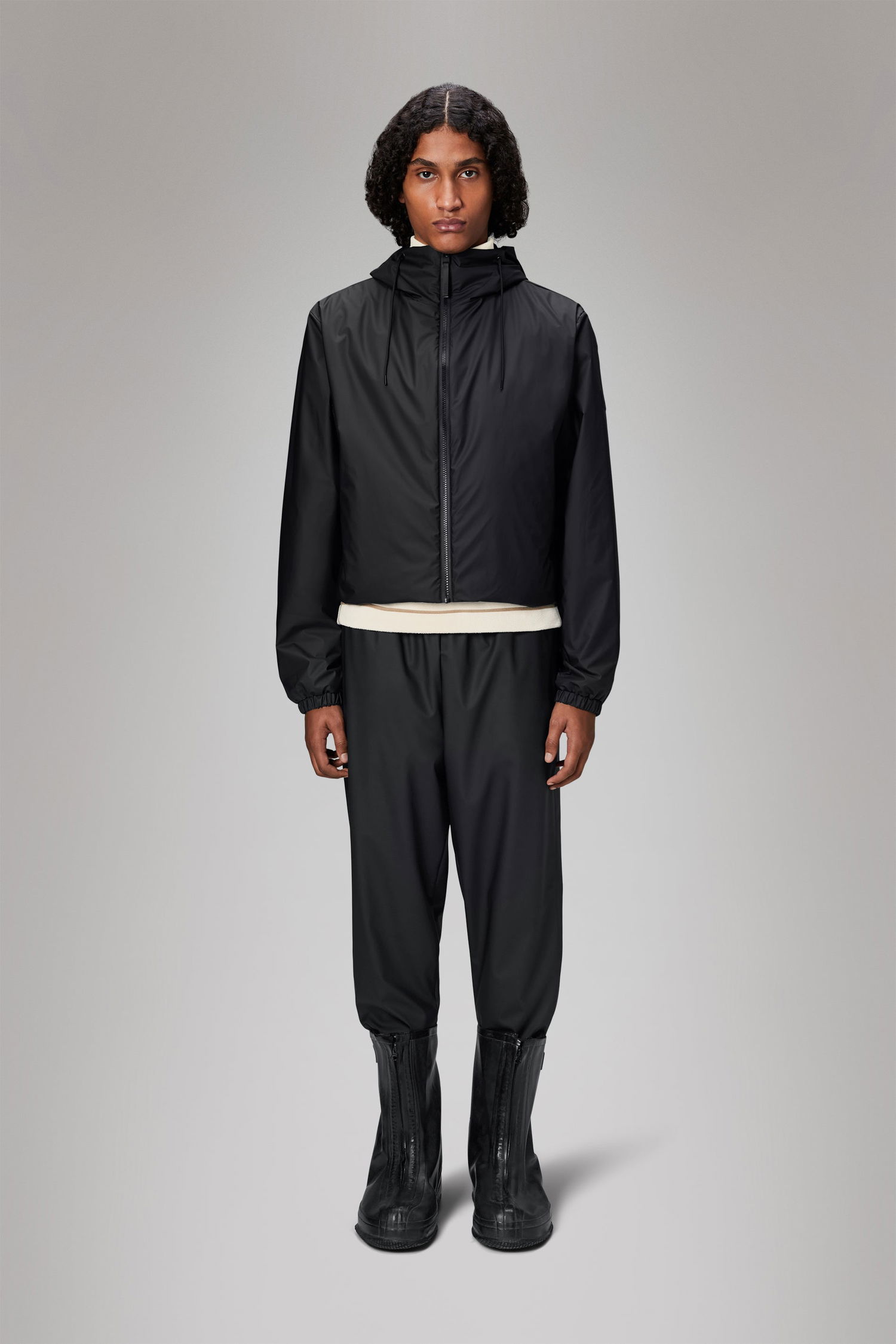 Prešívaná bunda Rains Lohja Short Insulated Jacket Čierna | 15780\01, 1