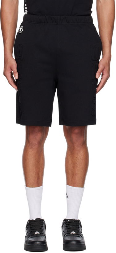 Šortky AAPE by A Bathing Ape AAPE by A Bathing Ape Embossed Shorts Čierna | AAPSPM6990XXKBKX, 0