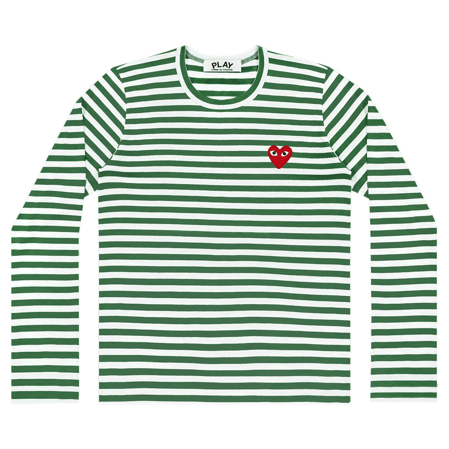 Tričko Comme des Garçons PLAY Striped T-Shirt Zelené | az t164 051 3, 0