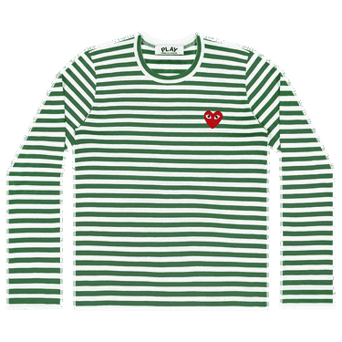Tričko Comme des Garçons PLAY Striped T-Shirt Zelené | az t164 051 3, 0
