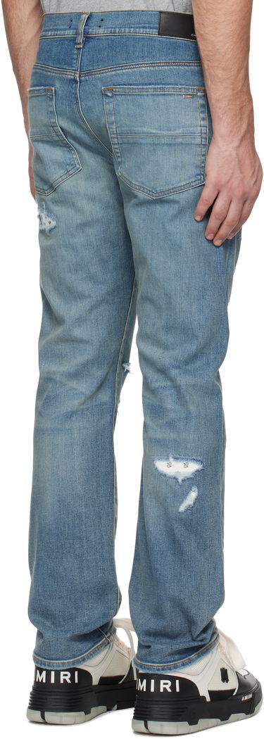 Džínsy AMIRI Slim Fit Jeans With Bandana Repairing Čierna | AMDNSM1008, 2