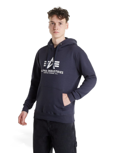 Mikina Alpha Industries Basic Hoodie Navy | 178312-02