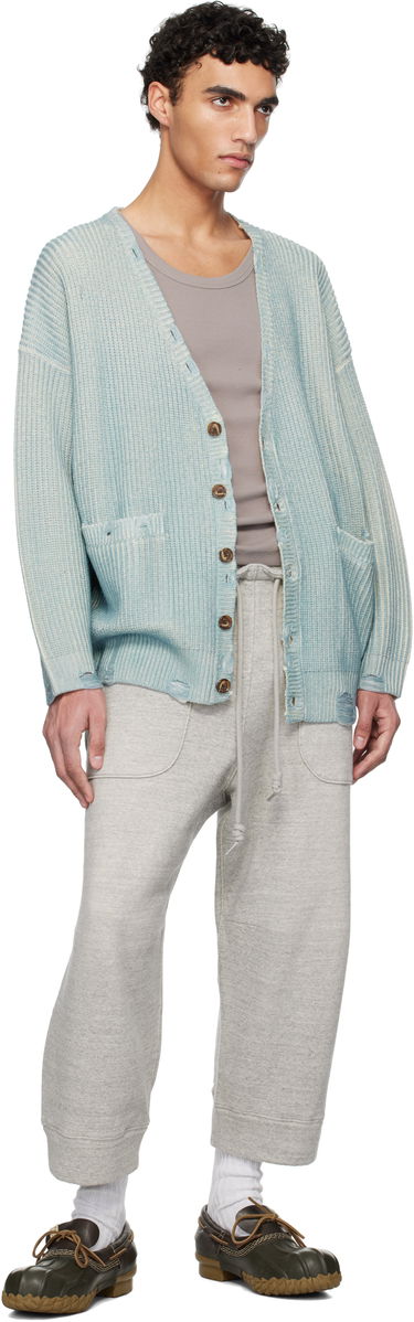 Sveter R13 R13 Oversized Knit Cardigan Modrá | R13MY198-Y183B, 3
