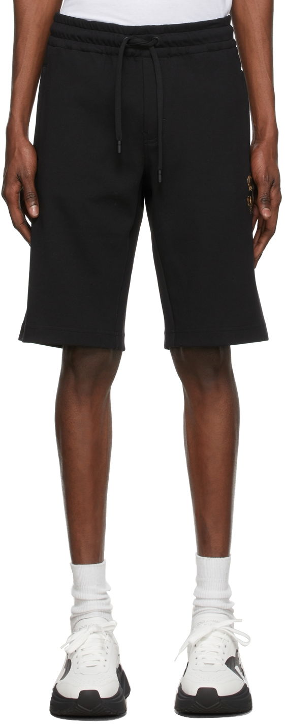 Šortky Dolce & Gabbana Black Embroidered Jogging Shorts Čierna | GWJWAZ HU7H9, 0