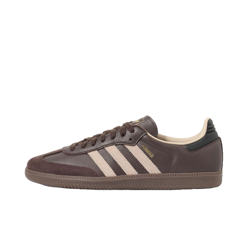 Tenisky a topánky adidas Originals Samba OG Dark Brown Beige Gum Hnedá | JI0217