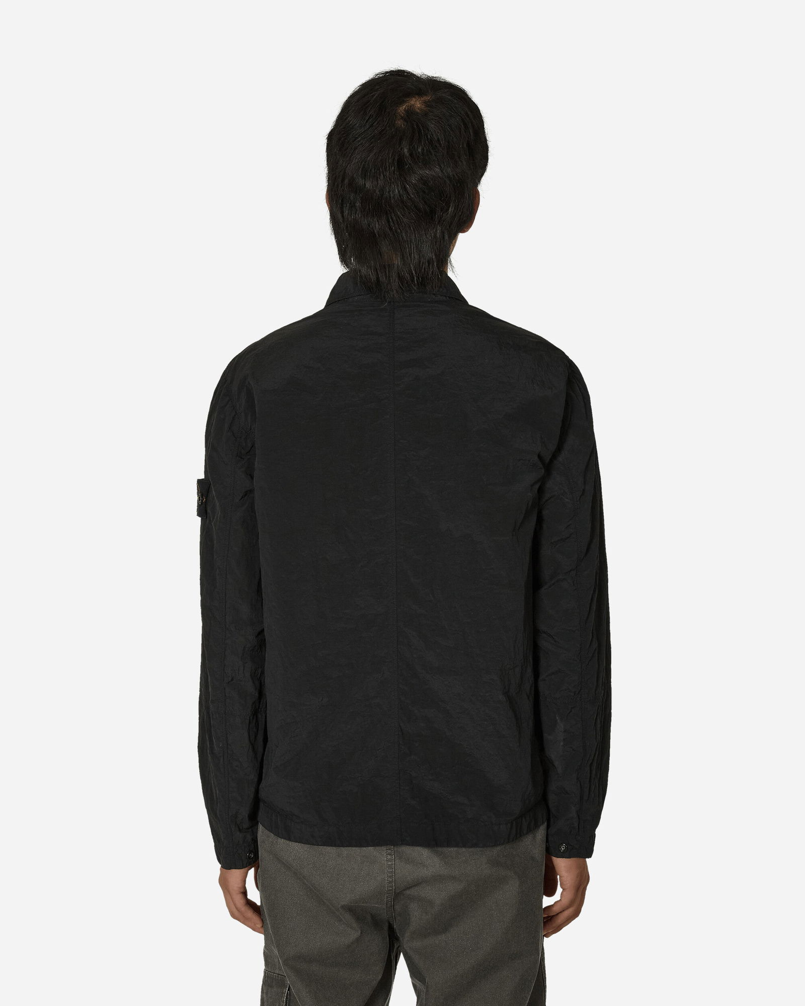 Nylon Metal Overshirt Black