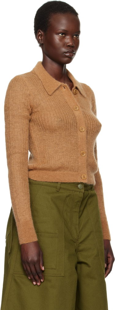 Sveter Cecilie Bahnsen Cecilie Bahnsen Jaki Knitted Cardigan Hnedá | 4.24KNI52003 JAKI CARDIGAN, 1