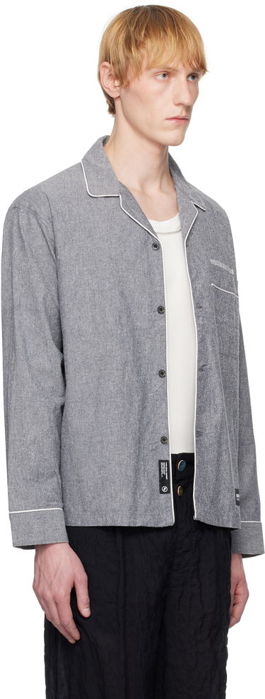 Košeľa Neighborhood Neighborhood Long Sleeve Pajama Shirt Šedá | 251TSNH-SHM10, 1