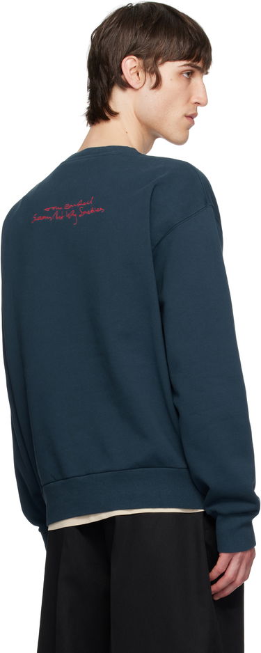 Sveter Givenchy Givenchy Medallion Sweatshirt Navy | BMJ0LC3YQE404, 2