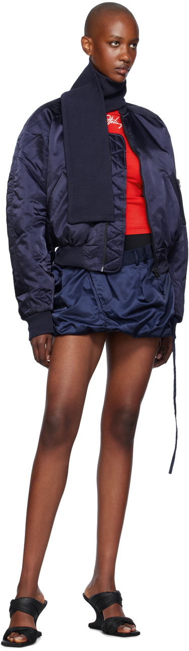 Bomber bunda Ottolinger Ottolinger Scarf Bomber Jacket Navy | 1090604221, 3