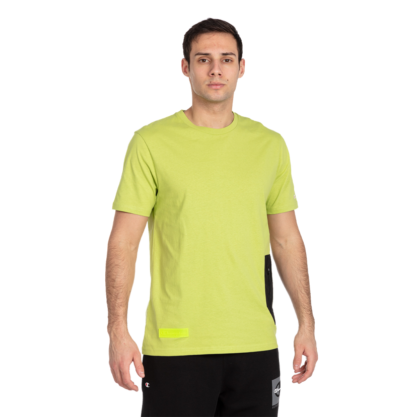 Tričko Champion T-Shirt Side Panel MIX&MATCH Zelené | CHA231M807-6U