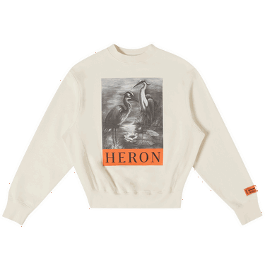 Sveter HERON PRESTON NF Heron Crewneck Biela | HWBA014C99JER0030110, 0