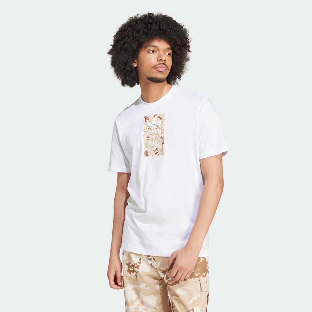 Tričko adidas Performance Camo Label Biela | IX6743, 0