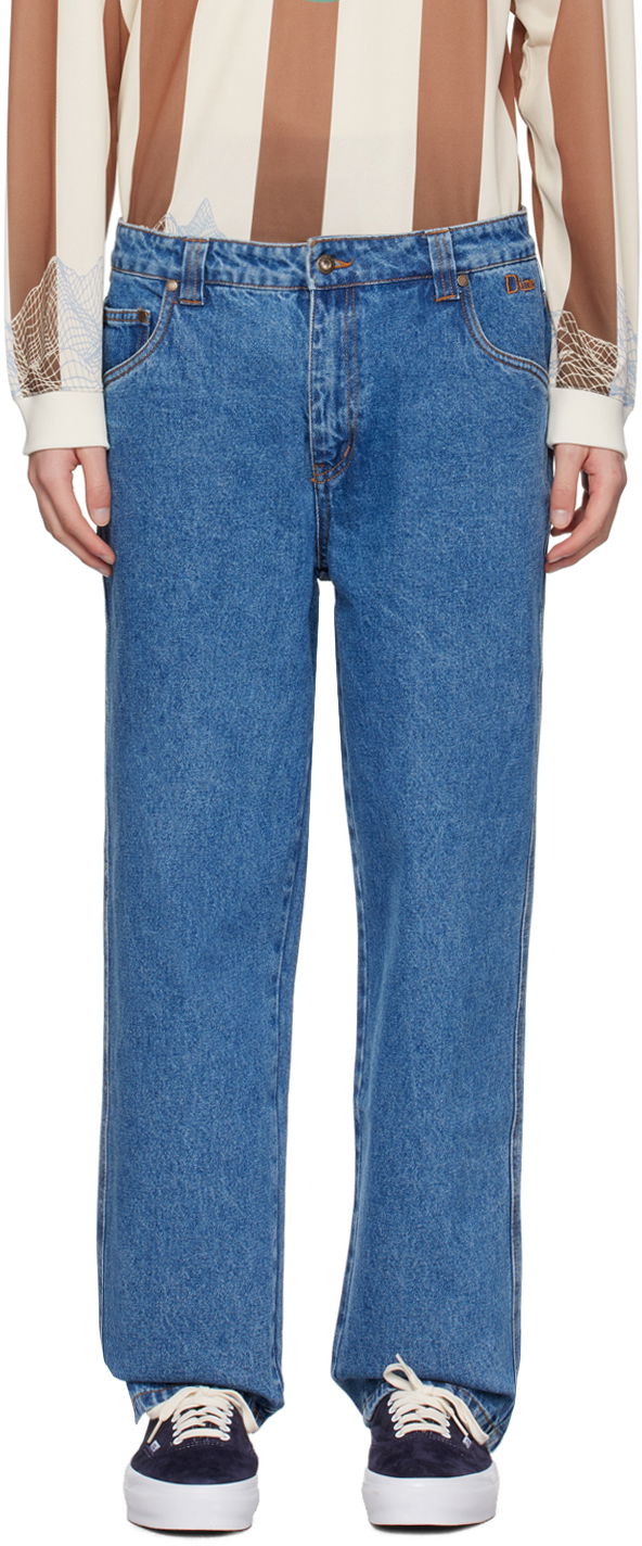Džínsy Dime Blue Classic Relaxed Jeans Modrá | DIMESP2433INWA, 0