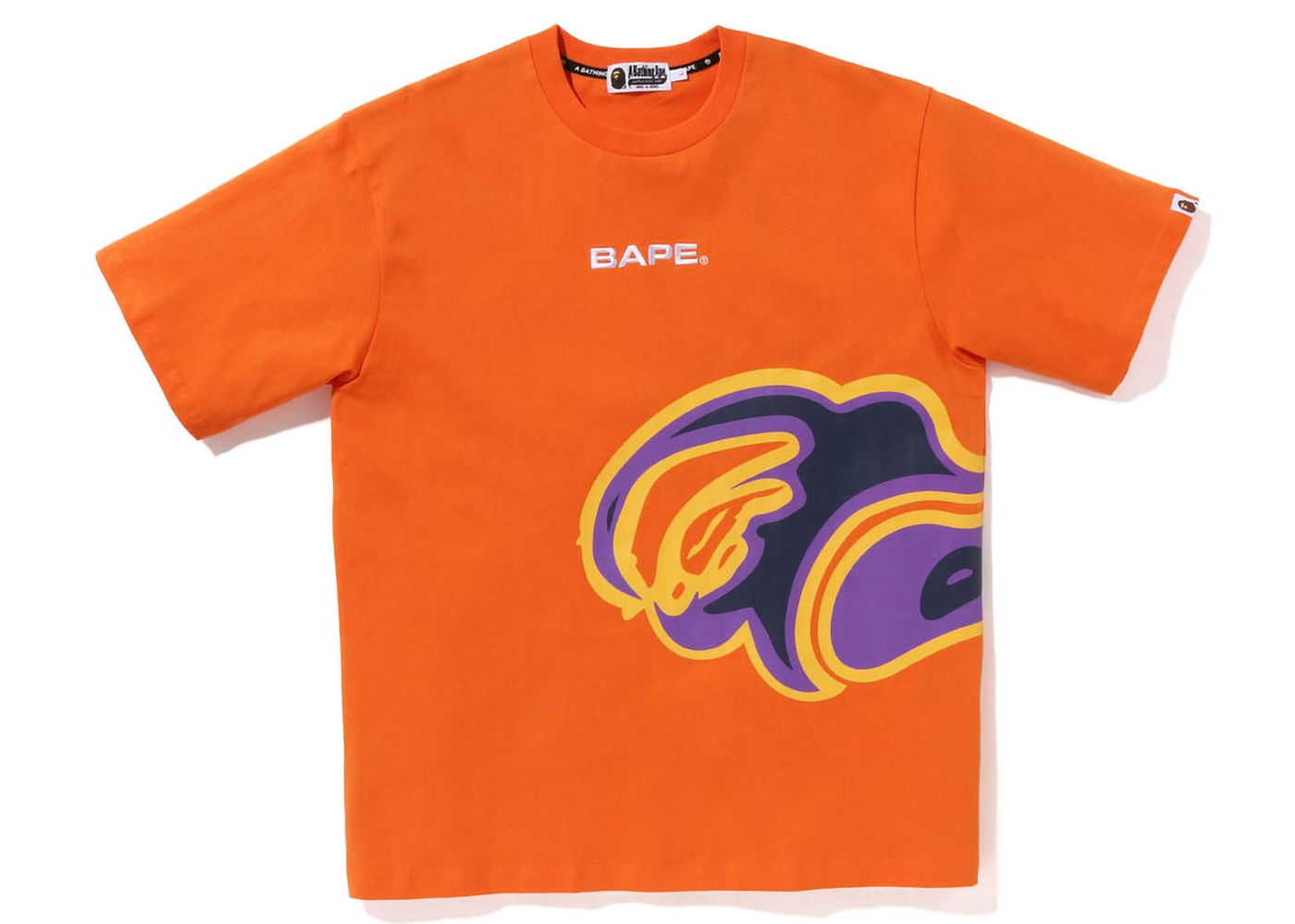 Tričko BAPE Thermography Relaxed Fit Tee Oranžová | 1J30-109-012, 0