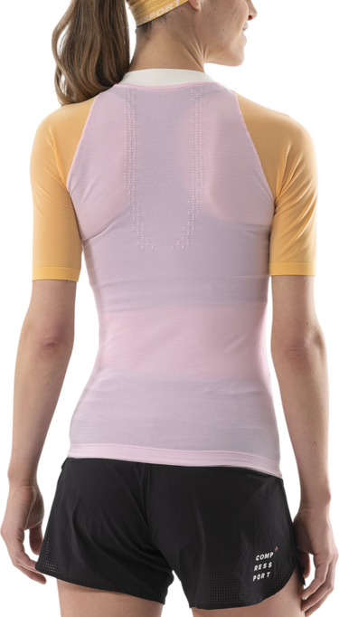 Dres Compressport Trail Running Short Sleeve Top Ružová | atsw4913097, 1