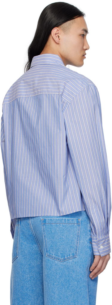 Košeľa Marni Marni Poplin Stripe Cropped Shirt Modrá | CUMU0337S0 UTC455, 2