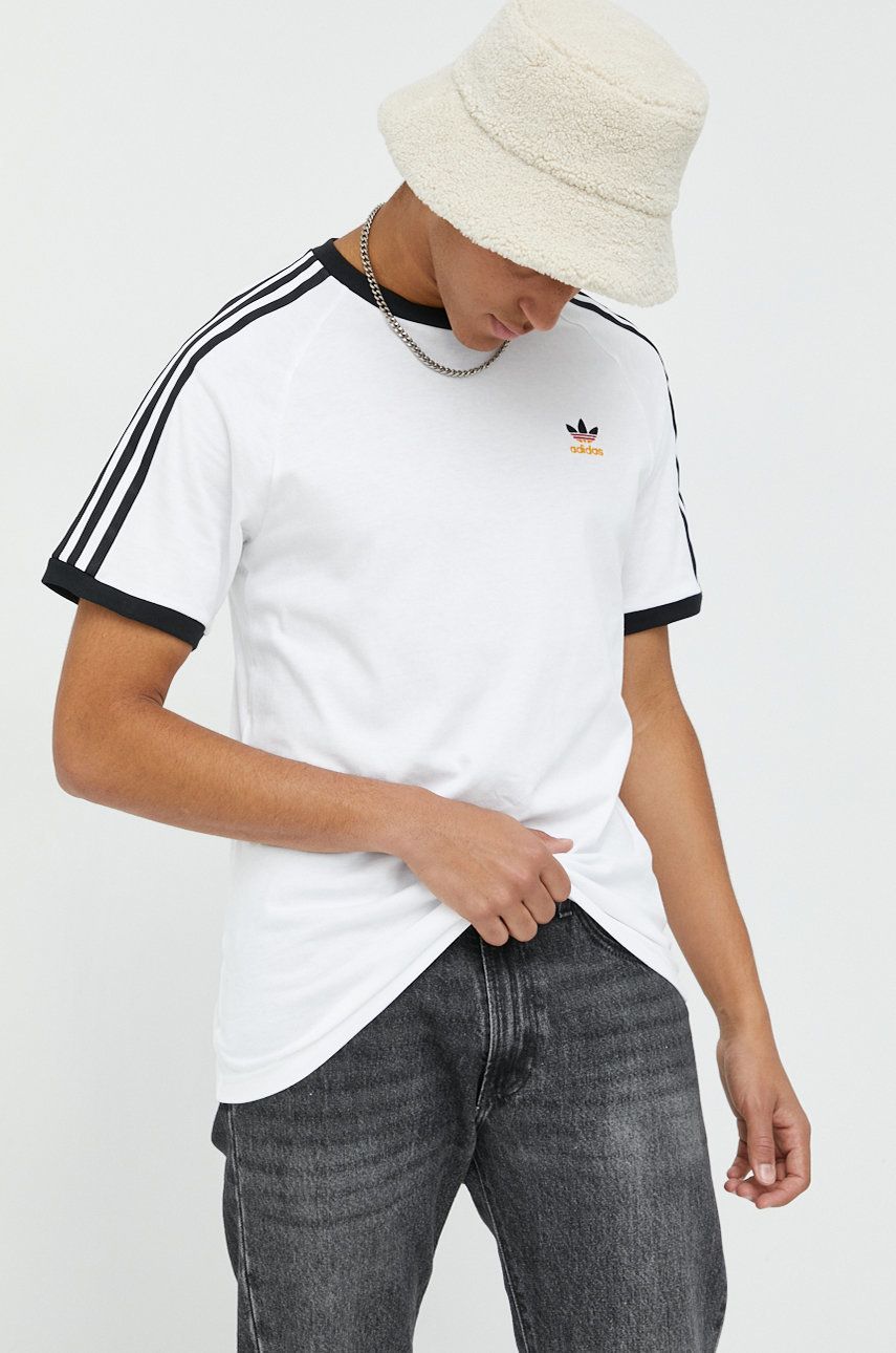 Tričko adidas Originals 3-Stripes Tee Biela | HK7420, 0