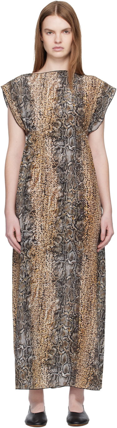 Šaty Baserange Rema Snakeskin Print Maxi Dress Rôznofarebný | DRRE-SC-WI25, 0