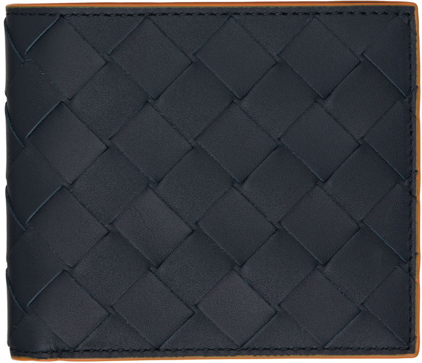 Peňaženka Bottega Veneta Intrecciato Bi-Fold Wallet Navy | 743211V3LZ1