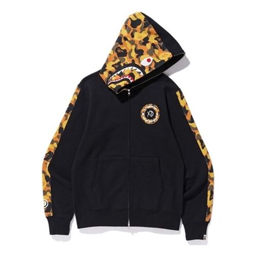 Mikina BAPE BAPE x XO Shark Camo Full Zip Hoodie Čierna | 1E70-115-904, 0