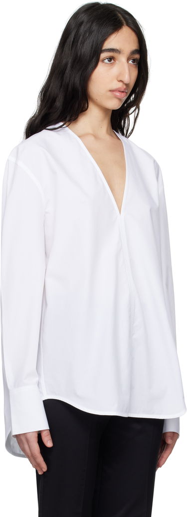 Košeľa TOTEME TOTEME V-Neck Shirt Biela | 252-WRT0503-FB0119, 1
