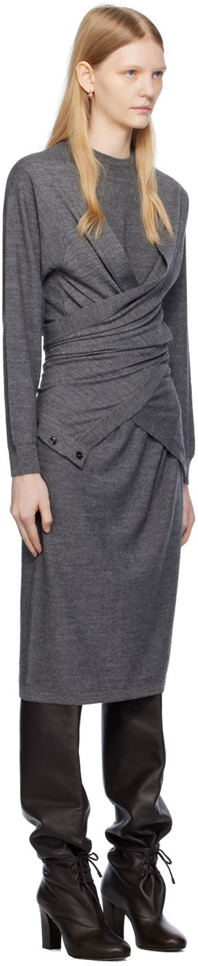 Šaty LEMAIRE Lemaire Midi Dress Navy | DR1030 LK087, 4
