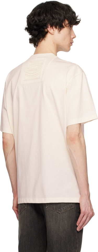 Tričko WOOYOUNGMI WOOYOUNGMI Embroidered Logo T-Shirt Béžová | W251TS02, 2