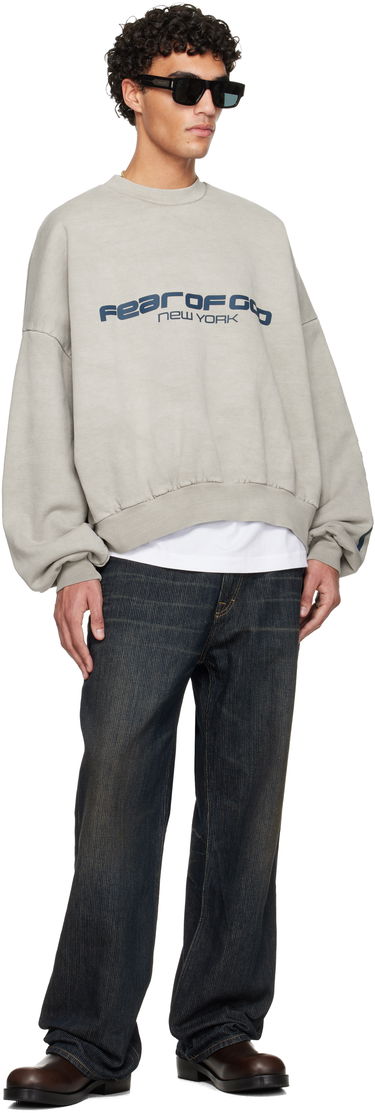 Mikina Fear of God ESSENTIALS Holiday Heavy Fleece Cropped Relaxed Sweatshirt Béžová | 192HO256891F, 4
