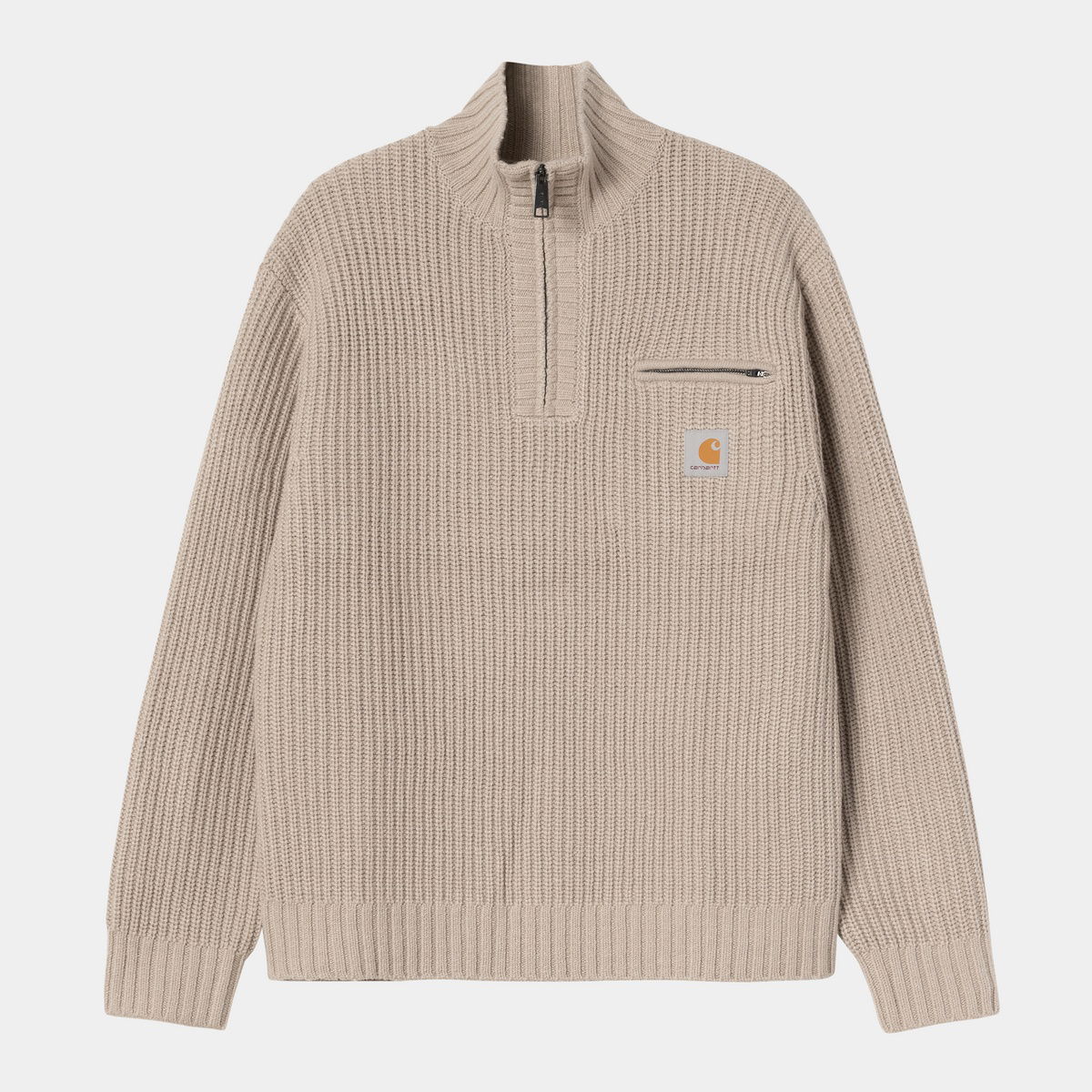 Sveter Carhartt WIP Carhartt WIP Detroit Half Zip Sweater Béžová | I035398_8, 0