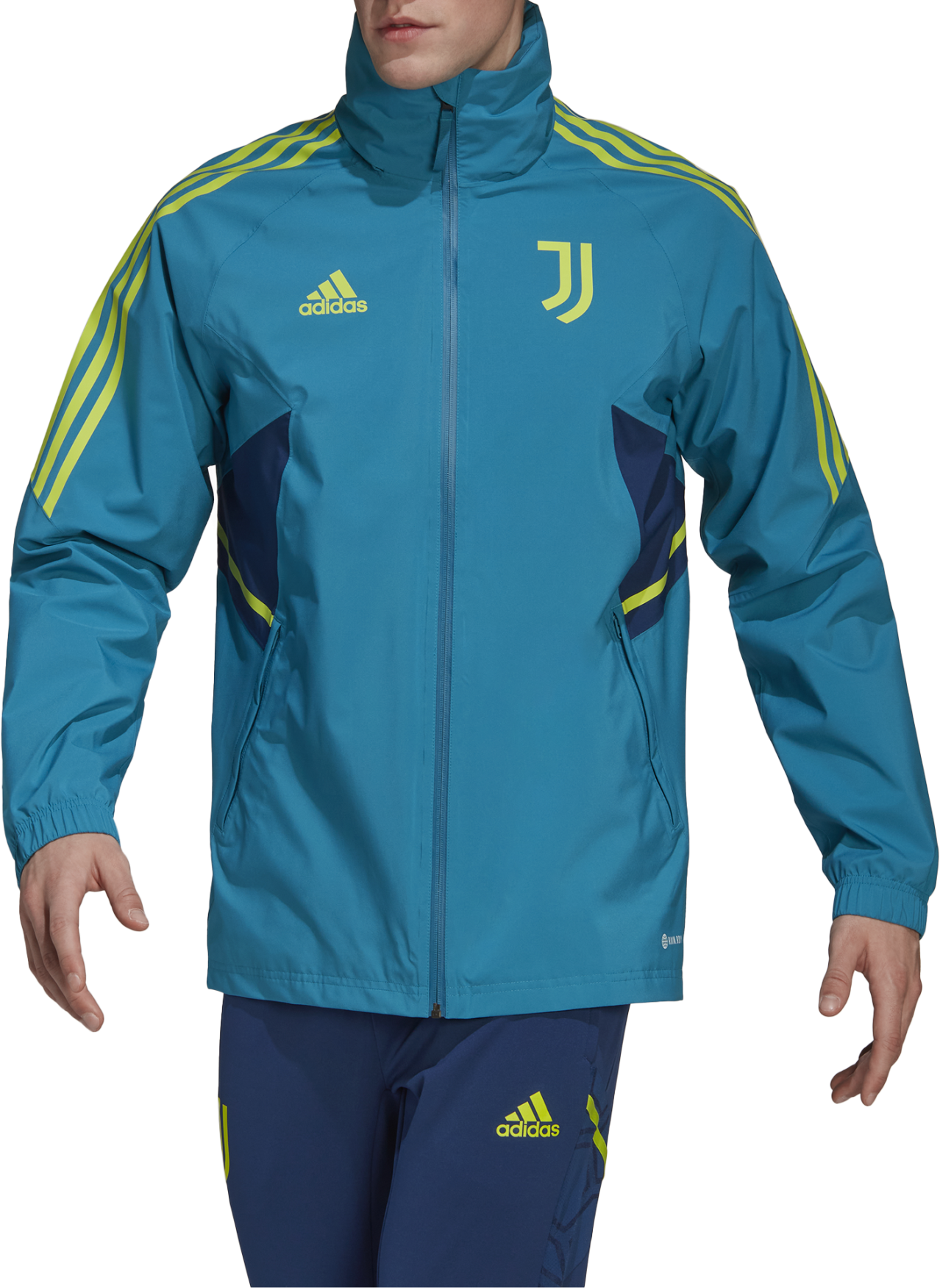 Vetrovka adidas Originals Jacket JUVE RAIN Modrá | ha2615, 0