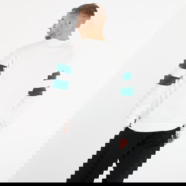 Mikina Fred Perry Peached Tipped Sleeve Sweatshirt Biela | M1731 129, 2